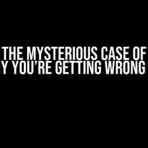 Solving the Mysterious Case of Division in C#: Why You’re Getting Wrong Answers