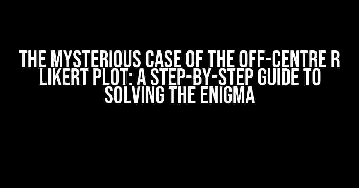 The Mysterious Case of the Off-Centre R Likert Plot: A Step-by-Step Guide to Solving the Enigma