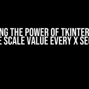 Unlocking the Power of Tkinter: How to Sample Scale Value Every X Seconds?