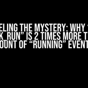 Unraveling the Mystery: Why “event cli_task_run” is 2 Times More Than the Count of “running” Events